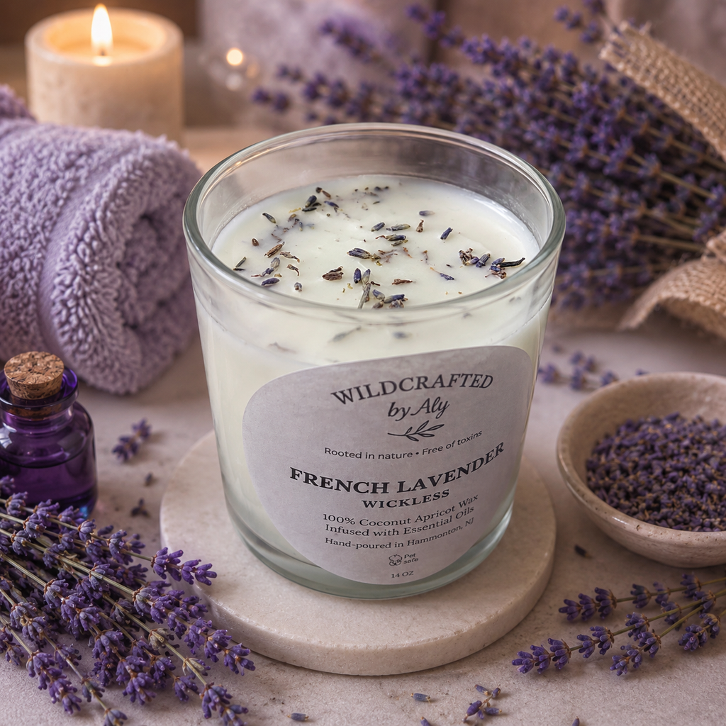 French Lavender Wickless Candle 14 oz.
