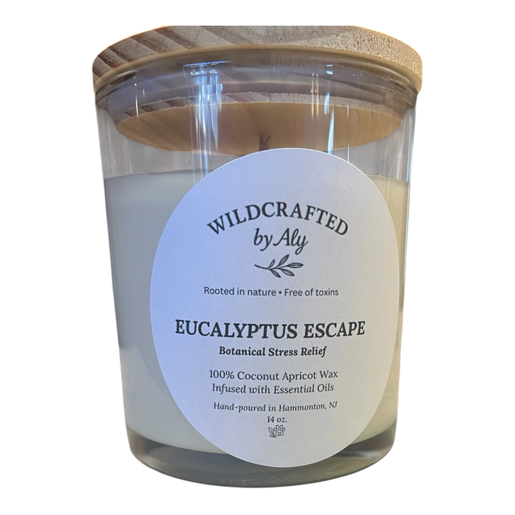 14 oz Eucalyptus Escape “Botanical Stress Relief” Candle