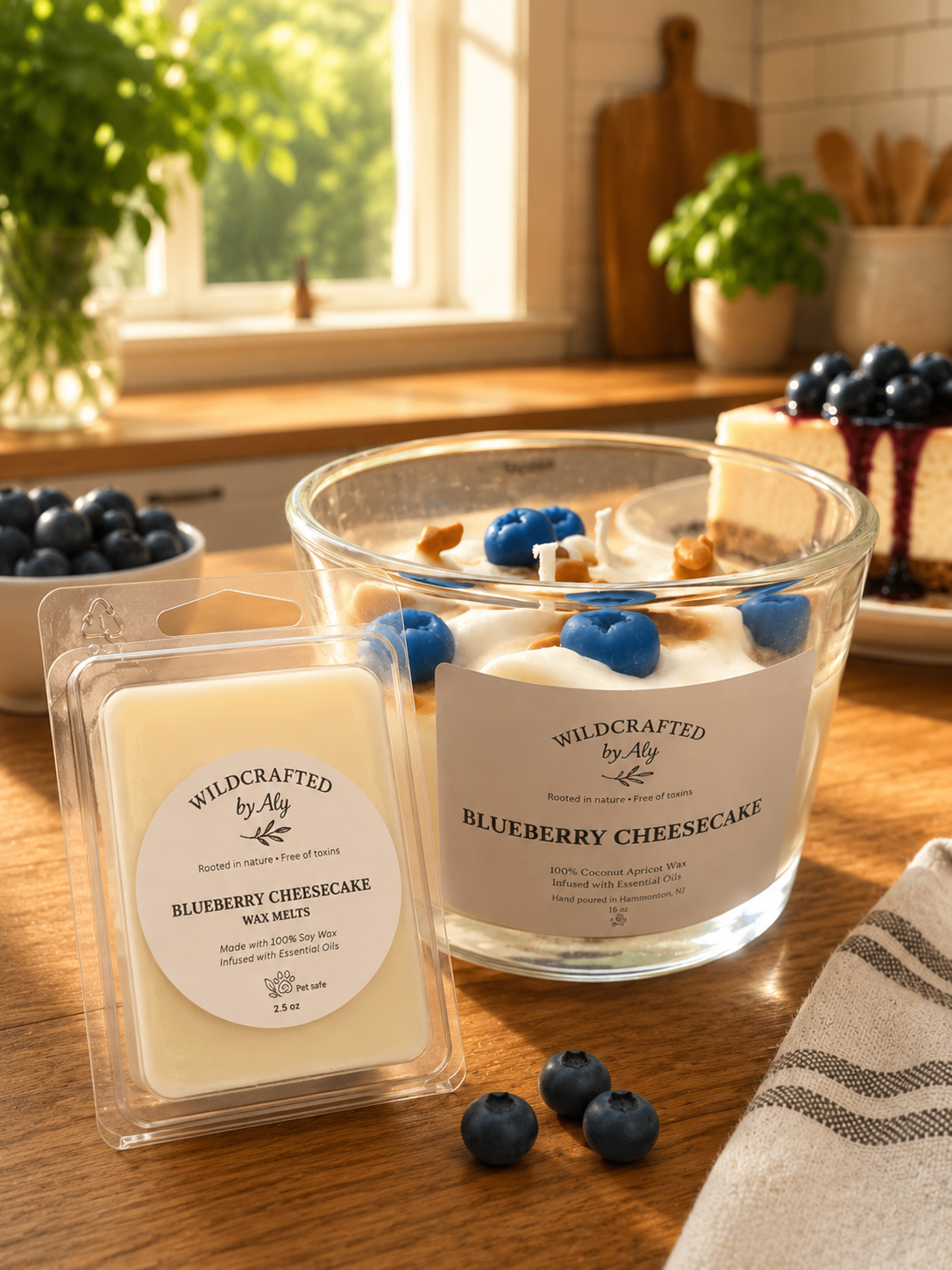 Blueberry Cheesecake 16 oz. Luxury Candle