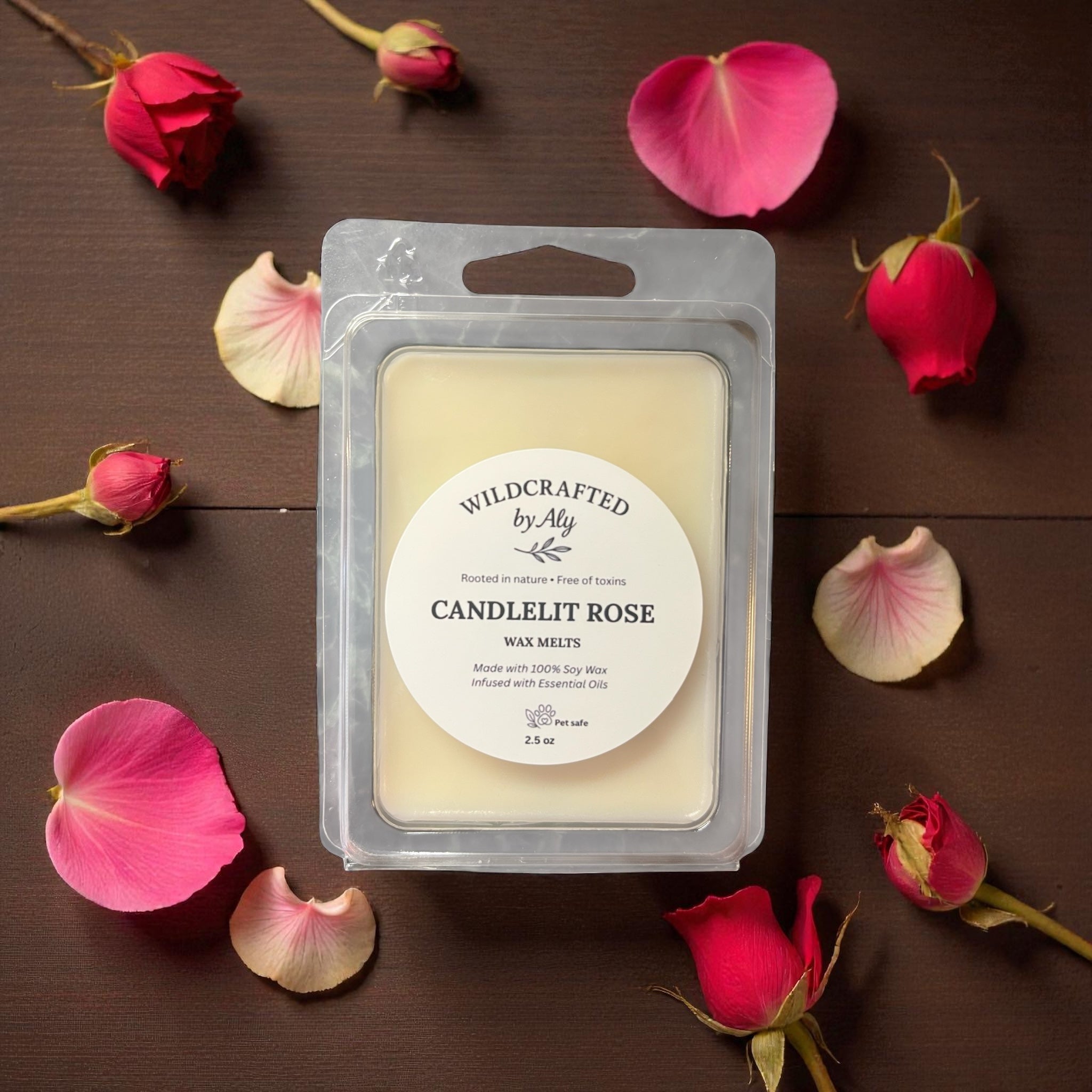 Candlelit Rose Wax Melts 2.5 oz.
